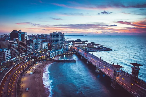 Alexandria, Egypt, Stanley Bridge Stanley Bridge, Alexandria, March 2018