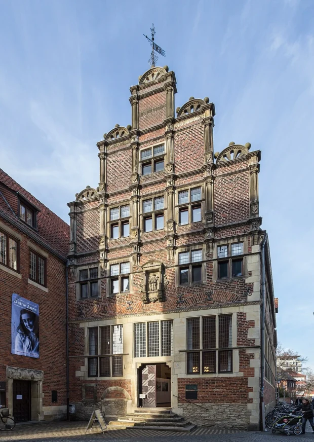 Amsterdam, Netherlands, Anne Frank House Facade Münster, Krameramtshaus (Haus der Niederlande) -- 2014 -- 6865