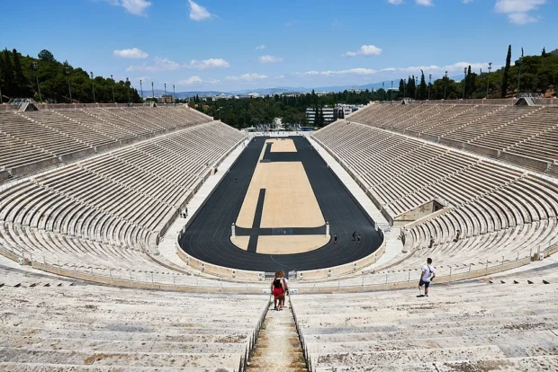At the Panathenaic Stadium of Athens