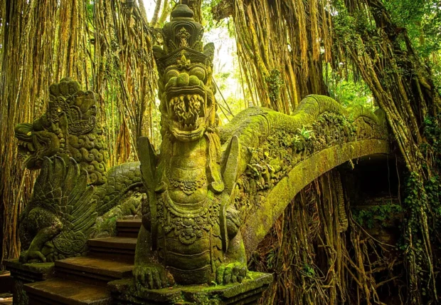 Dragon Bridge Ubud Monkey Forest