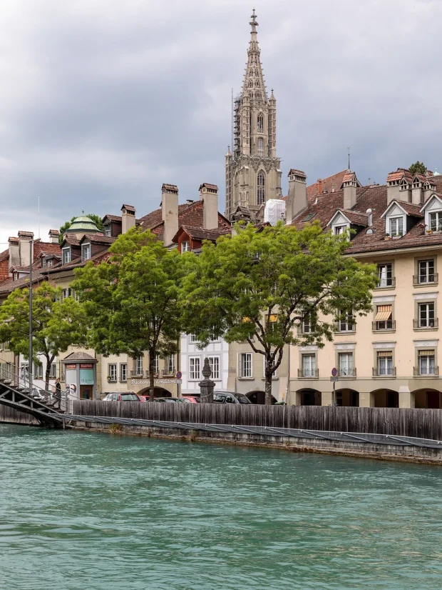 Aare im Mattequartier in Bern (2019)