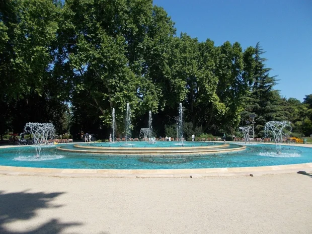 Musical fountain on Margaret Island. (South) - Budapest, Hungary