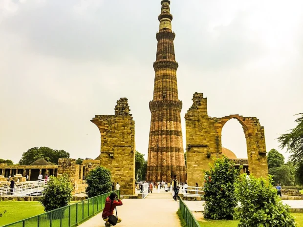 A Potrait view of Qutub Minar