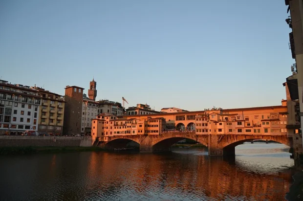 Ponte Vecchio During Sunset