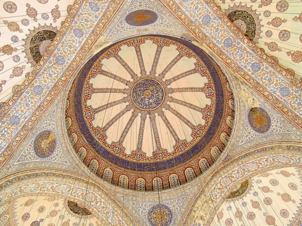 Blue Mosque Ceiling Blue Tiles