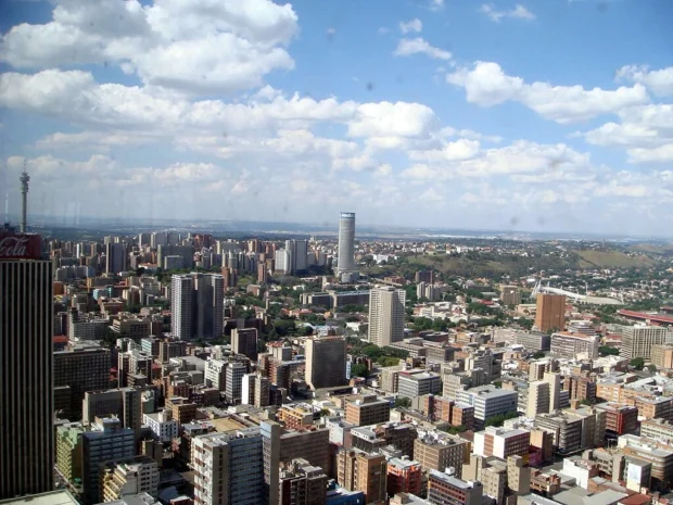 View from the Top of Africa building - Ponte City Apartments on the centre (4611826497)
