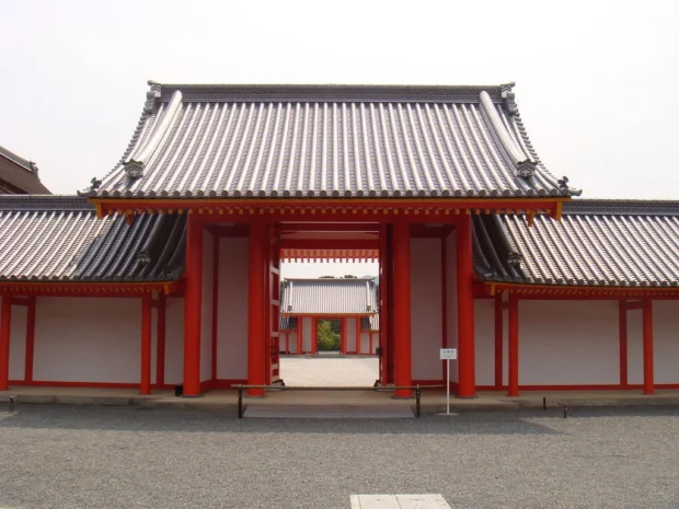 Imperial Palace in Kyoto - south gate of main building