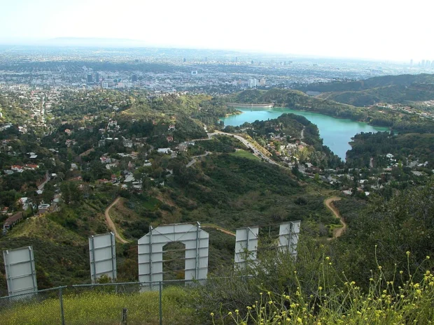Los Angeles, United States, Hollywood Sign Behind BehindHollywoodSign-7842p