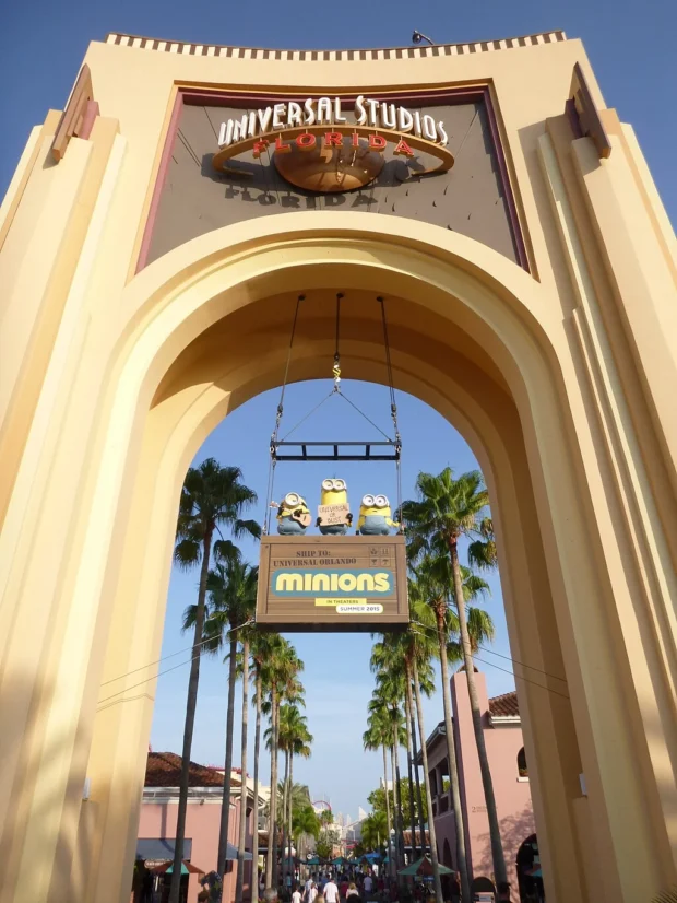 Entrance of Universal Studios Florida Minions film