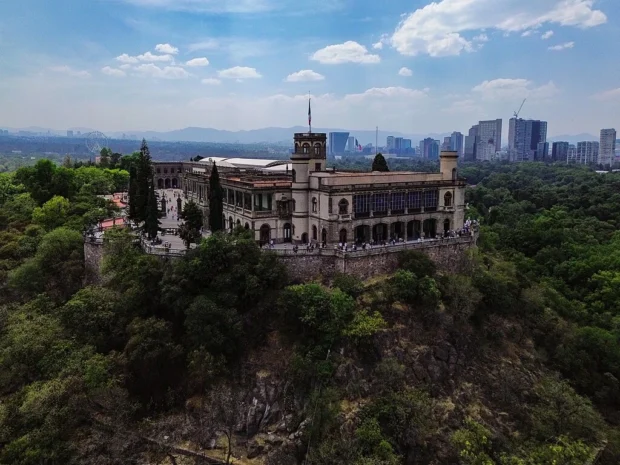 Vista aérea del Castillo de Chapultepec 2