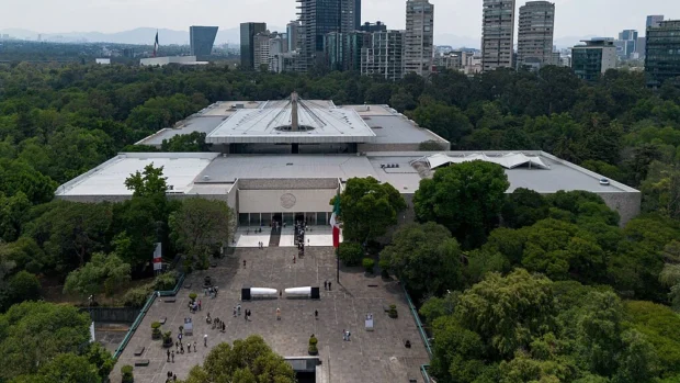 Vista aérea del Museo Nacional de Antropología de México 2