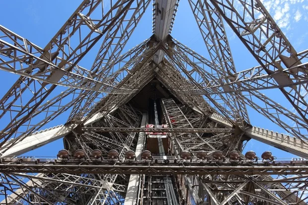 Paris, France, Eiffel Tower Elevator First Floor @ Eiffel Tower @ Paris (34851641840)
