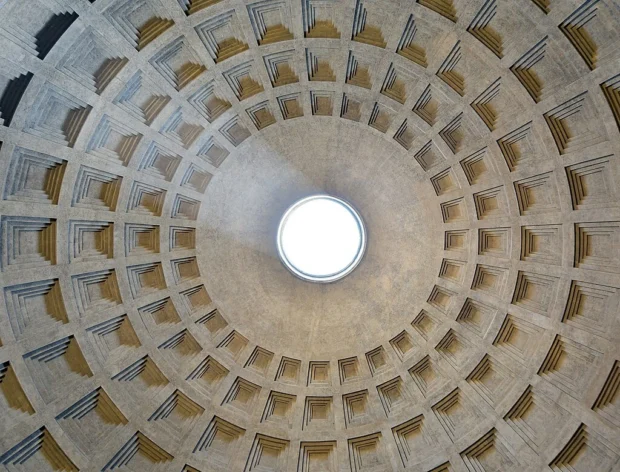 Rome, Italy, Pantheon Dome Pantheon (Rome) - Dome interior
