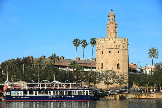 Sevilla - Torre del Oro and river Guadalquivir - 2