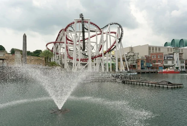 Roller coaster at Universal Studios Singapore, 20240206 1306 6440