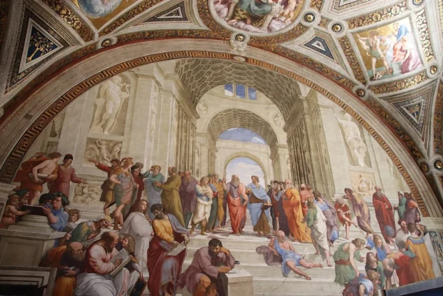 "School of Athens" by Raphael, Raphael Rooms, Vatican Museum (48466167851)
