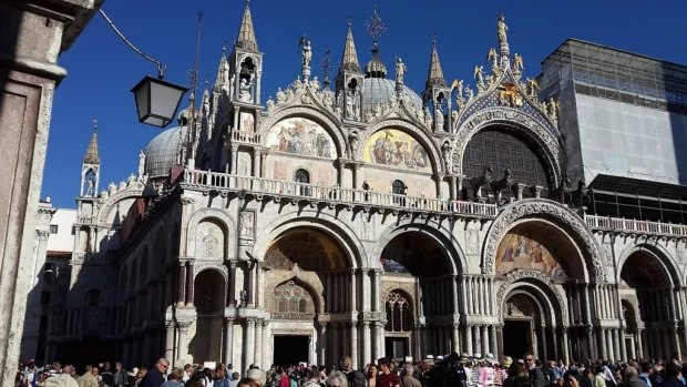 Facade of St. Mark's Basilica-Venice